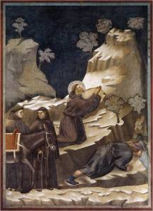GIOTTOLegend of St Francis: 14. Miracle of the Spring 1297-1300 Fresco, 270 x 200 cm Upper Church, San Francesco, Assisi