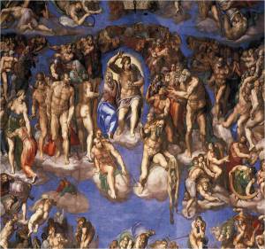 Juízo Final (detalhe) 1537-41 Afresco, 1370 x 1220 cm Cappella Sistina, Vaticano 